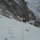 La salita invernale verso la vetta del Gran Sasso, la pi� alta degli Appennini